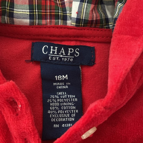 NWT chaps hoodie for baby - Picture 3 of 8